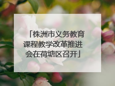 株洲市义务教育课程教学改革推进会在荷塘区召开