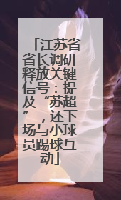 江苏省省长调研释放关键信号：提及“苏超”，还下场与小球员踢球互动