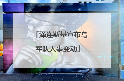 泽连斯基宣布乌军队人事变动