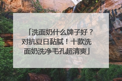 洗面奶什么牌子好？对抗夏日黏腻！十款洗面奶洗净毛孔超清爽
