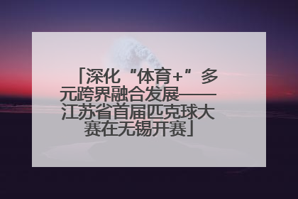 深化“体育+”多元跨界融合发展——江苏省首届匹克球大赛在无锡开赛