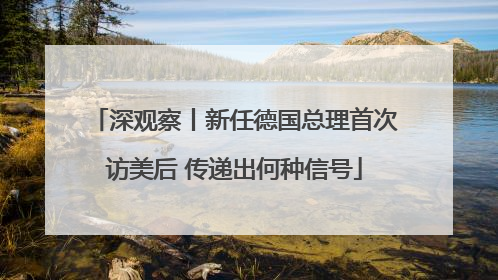 深观察丨新任德国总理首次访美后 传递出何种信号