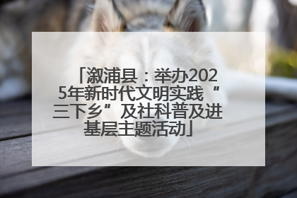 溆浦县：举办2025年新时代文明实践“三下乡”及社科普及进基层主题活动