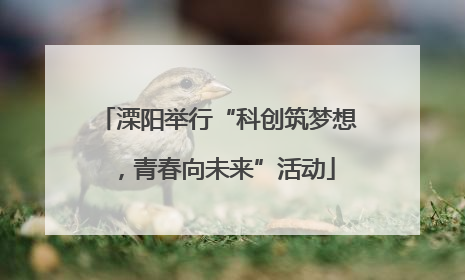 溧阳举行“科创筑梦想，青春向未来”活动