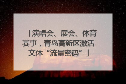 演唱会、展会、体育赛事，青岛高新区激活文体“流量密码”