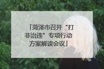 菏泽市召开“打非治违”专项行动方案解读会议