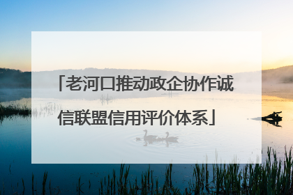 老河口推动政企协作诚信联盟信用评价体系