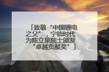 致敬“中国锂电之父”，宁德时代为陈立泉院士颁发“卓越贡献奖”
