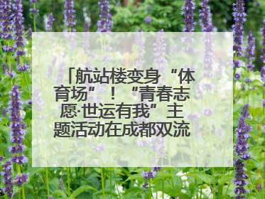 航站楼变身“体育场”！“青春志愿·世运有我”主题活动在成都双流机场举行