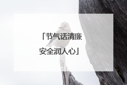 节气话清廉 安全润人心