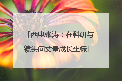 西电张涛：在科研与镜头间丈量成长坐标