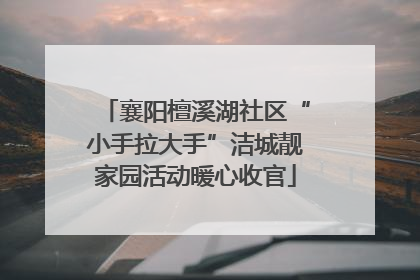 襄阳檀溪湖社区“小手拉大手”洁城靓家园活动暖心收官