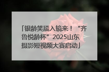 银龄笑靥入镜来！“齐鲁悦龄杯”2025山东摄影短视频大赛启动