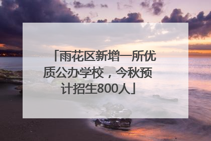 雨花区新增一所优质公办学校，今秋预计招生800人