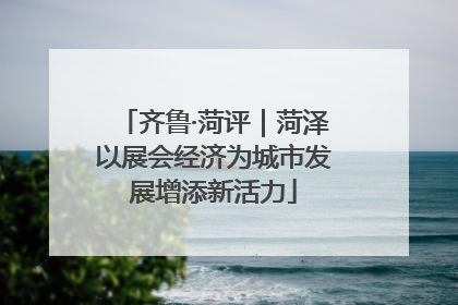 齐鲁·菏评｜菏泽以展会经济为城市发展增添新活力