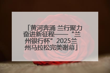 黄河奔涌 兰行聚力 奋进新征程——“兰州银行杯”2025兰州马拉松完美谢幕