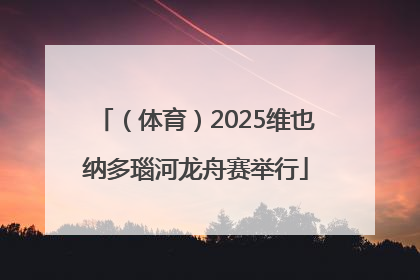 （体育）2025维也纳多瑙河龙舟赛举行