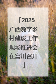 2025广西数字乡村建设工作现场推进会在富川召开
