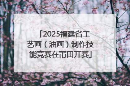 2025福建省工艺画（油画）制作技能竞赛在莆田开赛