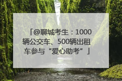 @聊城考生：1000辆公交车、500辆出租车参与“爱心助考”